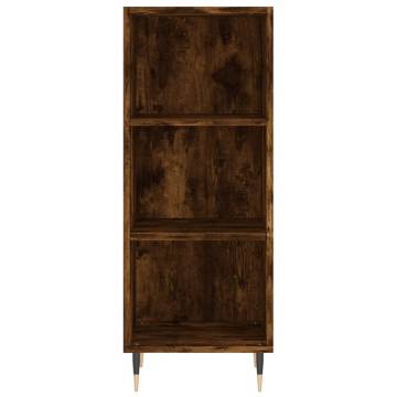 Highboard Smoked Oak 34.5x32.5x180 cm Engineered Wood