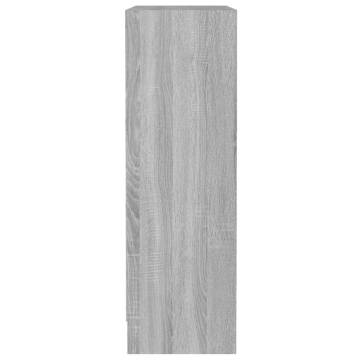 Bookshelf Grey Sonoma 60x24x76 cm Engineered Wood