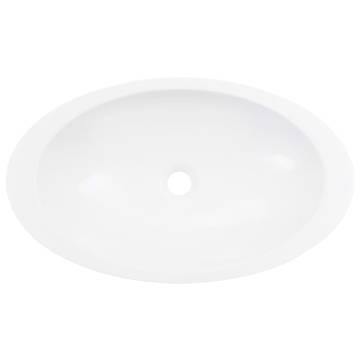 Wash Basin 59.3x35.1x10.7 cm Mineral Cast/Marble Cast White