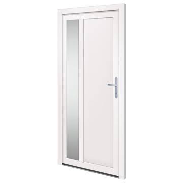 Front Door White 98x200 cm PVC