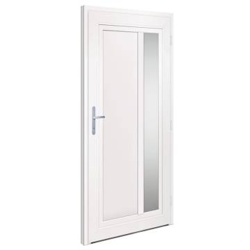 Front Door White 98x200 cm PVC