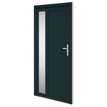 Front Door Anthracite 98x208 cm PVC