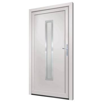 Front Door White 88x200 cm PVC