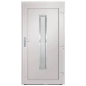 Front Door White 88x200 cm PVC