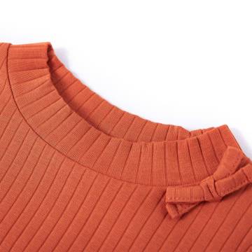 Kids' T-shirt with Long Sleeves Burnt Orange 104