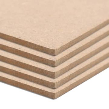 10 pcs MDF Sheets Rectangular 120x60 cm 2.5 mm