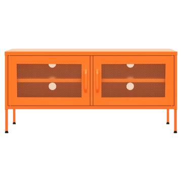 TV Cabinet Orange 105x35x50 cm Steel