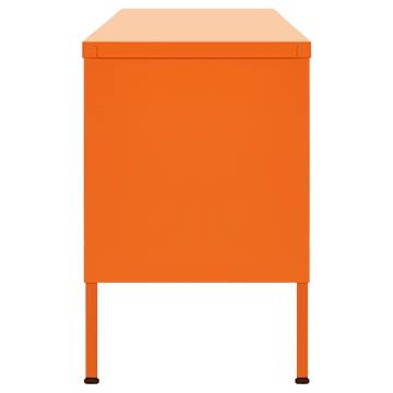 TV Cabinet Orange 105x35x50 cm Steel