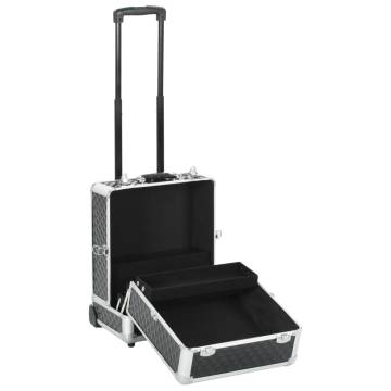 Make-up Trolley 35x29x45 cm Black Aluminium