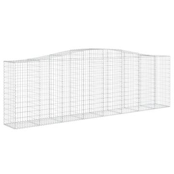 Arched Gabion Baskets 9 pcs 400x50x120/140 cm Galvanised Iron