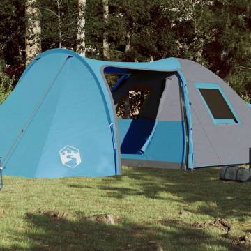 Camping Tent 6-Person Blue Waterproof