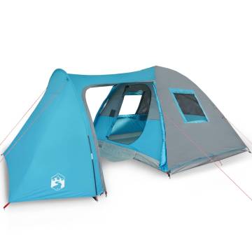 Camping Tent 6-Person Blue Waterproof