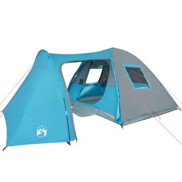 Camping Tent 6-Person Blue Waterproof