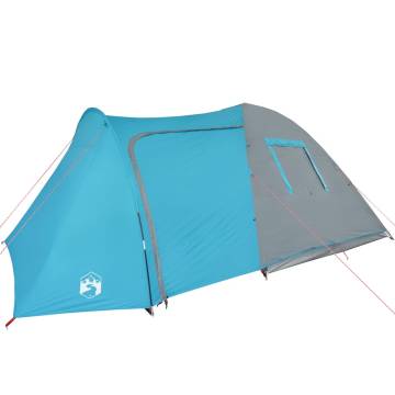 Camping Tent 6-Person Blue Waterproof