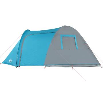 Camping Tent 6-Person Blue Waterproof