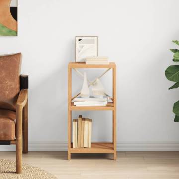 3-Tier Shelf 40x30x78 cm Solid Wood Oak