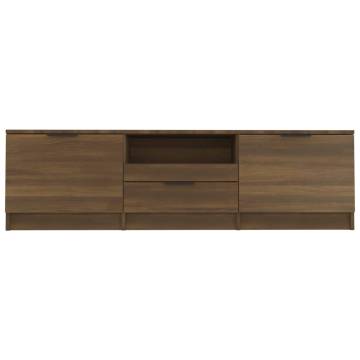 TV Cabinet Brown Oak 140x35x40 cm Engineered Wood