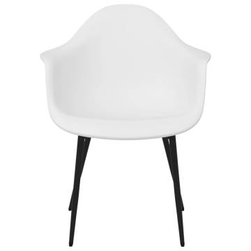 Dining Chairs 2 pcs White PP