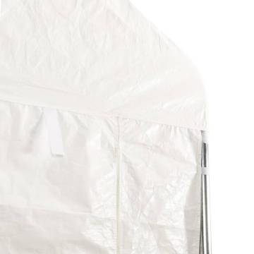 Gazebo with Roof White 4.46x2.28x2.69 m Polyethylene