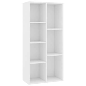 Book Cabinet White 50x25x106 cm Engineered Wood