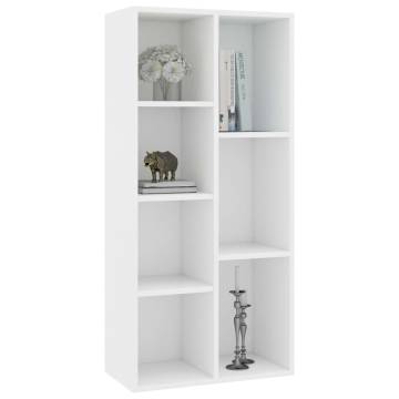 Book Cabinet White 50x25x106 cm Engineered Wood