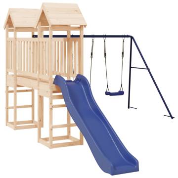 Outdoor Playset Solid Wood Pine