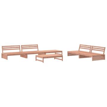 6 Piece Garden Lounge Set Solid Wood Douglas