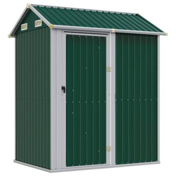 Garden Shed Green 192x152.5x237 cm Galvanised Steel