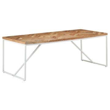 Dining Table 200x90x76 cm Solid Acacia and Mango Wood