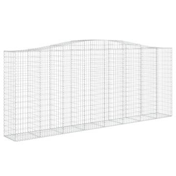 Arched Gabion Basket 400x50x160/180 cm Galvanised Iron