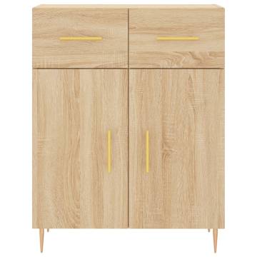 Highboard Sonoma Oak 69.5x34x180 cm Engineered Wood