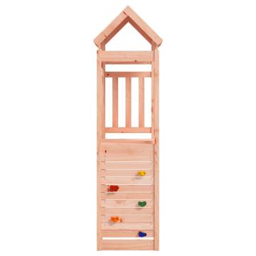 Play Tower with Rockwall 53x110.5x214 cm Solid Wood Douglas