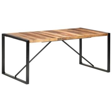 Dining Table 180x90x75 cm Solid Wood with Sheesham Finish