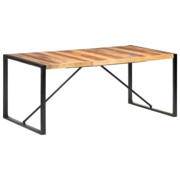 Dining Table 180x90x75 cm Solid Wood with Sheesham Finish