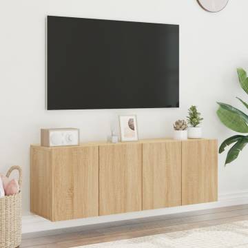 TV Cabinets Wall-mounted 2 pcs Sonoma Oak 60x30x41 cm