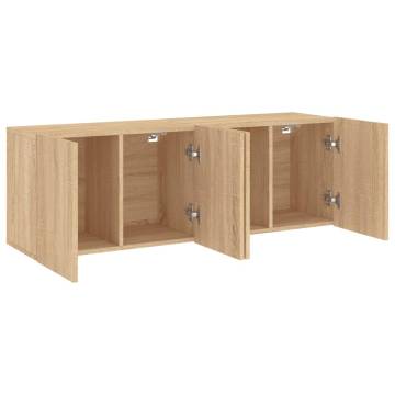 TV Cabinets Wall-mounted 2 pcs Sonoma Oak 60x30x41 cm