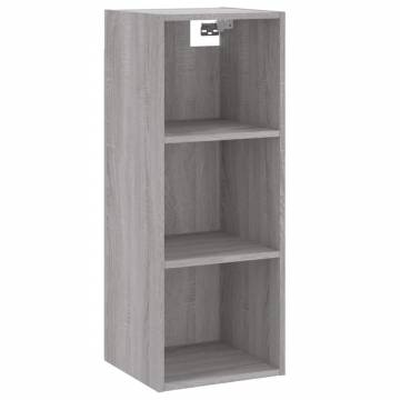 Highboard Grey Sonoma 34.5x34x180 cm Engineered Wood