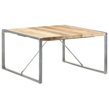 Dining Table 140x140x75 cm Rough Mango Wood