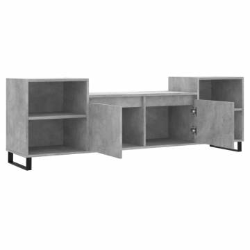 TV Cabinet Concrete Grey 160x35x55 cm Engineered Wood