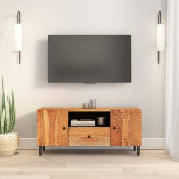 TV Cabinet 105x33x46 cm Solid Wood Acacia