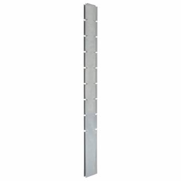 Garden Fence Posts 10 pcs Silver 220 cm Galvanised Steel