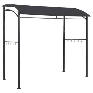 BBQ Gazebo 215x150x220 cm Anthracite Steel