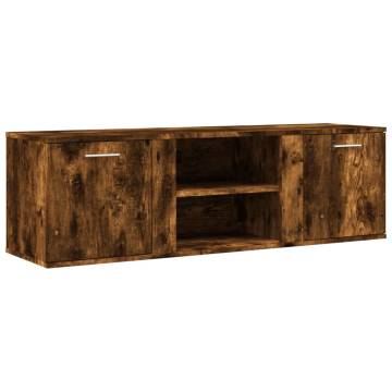 TV Cabinet Smoked Oak 120x34x37 cm Engineered Wood