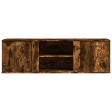 TV Cabinet Smoked Oak 120x34x37 cm Engineered Wood