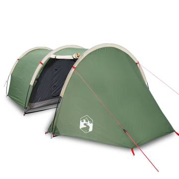 Camping Tent 4-Person Green Waterproof