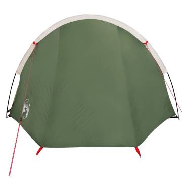 Camping Tent 4-Person Green Waterproof