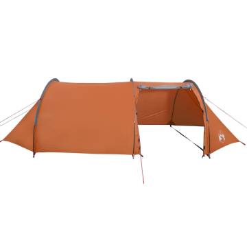 Camping Tent 4-Person Grey and Orange Waterproof