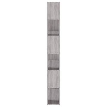 Book Cabinet/Room Divider Grey Sonoma 100x24x188 cm