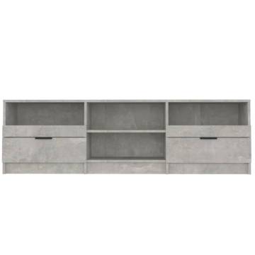 TV Cabinet Concrete Grey 150x33.5x45 cm Engineered Wood