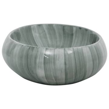 Countertop Basin Green Oval 59x40x15 cm Ceramic